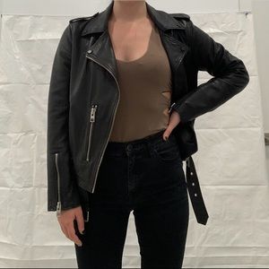 BCBG Army Green Sleeveless Cut Out Bodysuit